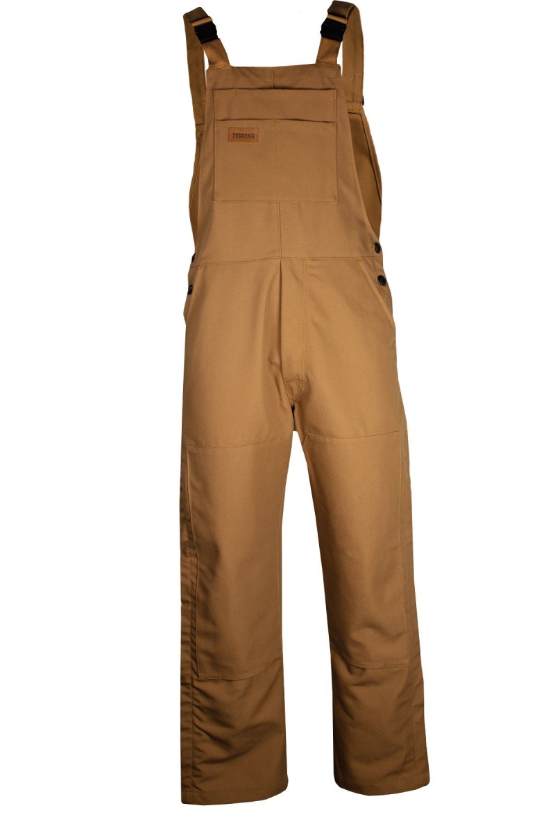 NSA FR Unlined Duck Bib Overall - Brown